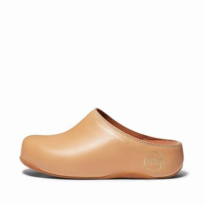 Fitflop Women's SHUV Limited Edition Leather Clogs - Beige, FC5713980